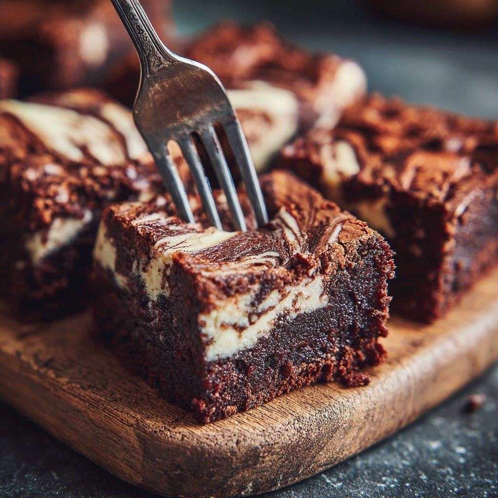 Cottage Cheese Brownies with Vanilla Swirl