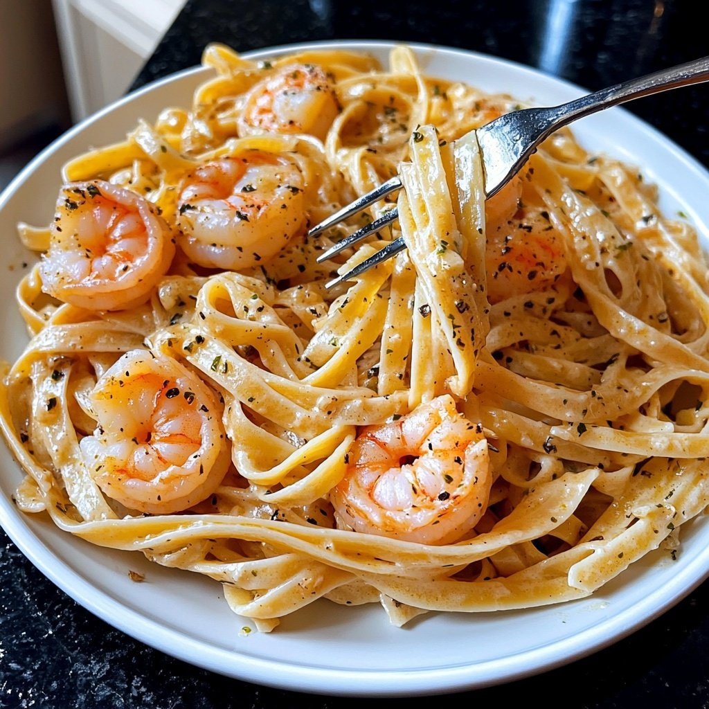 15-Minute Garlic Shrimp Pasta