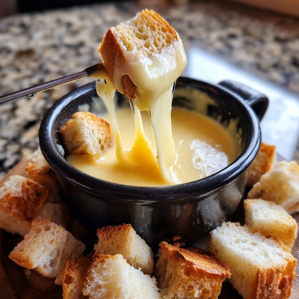 Fondue with Gruyere and Emmental