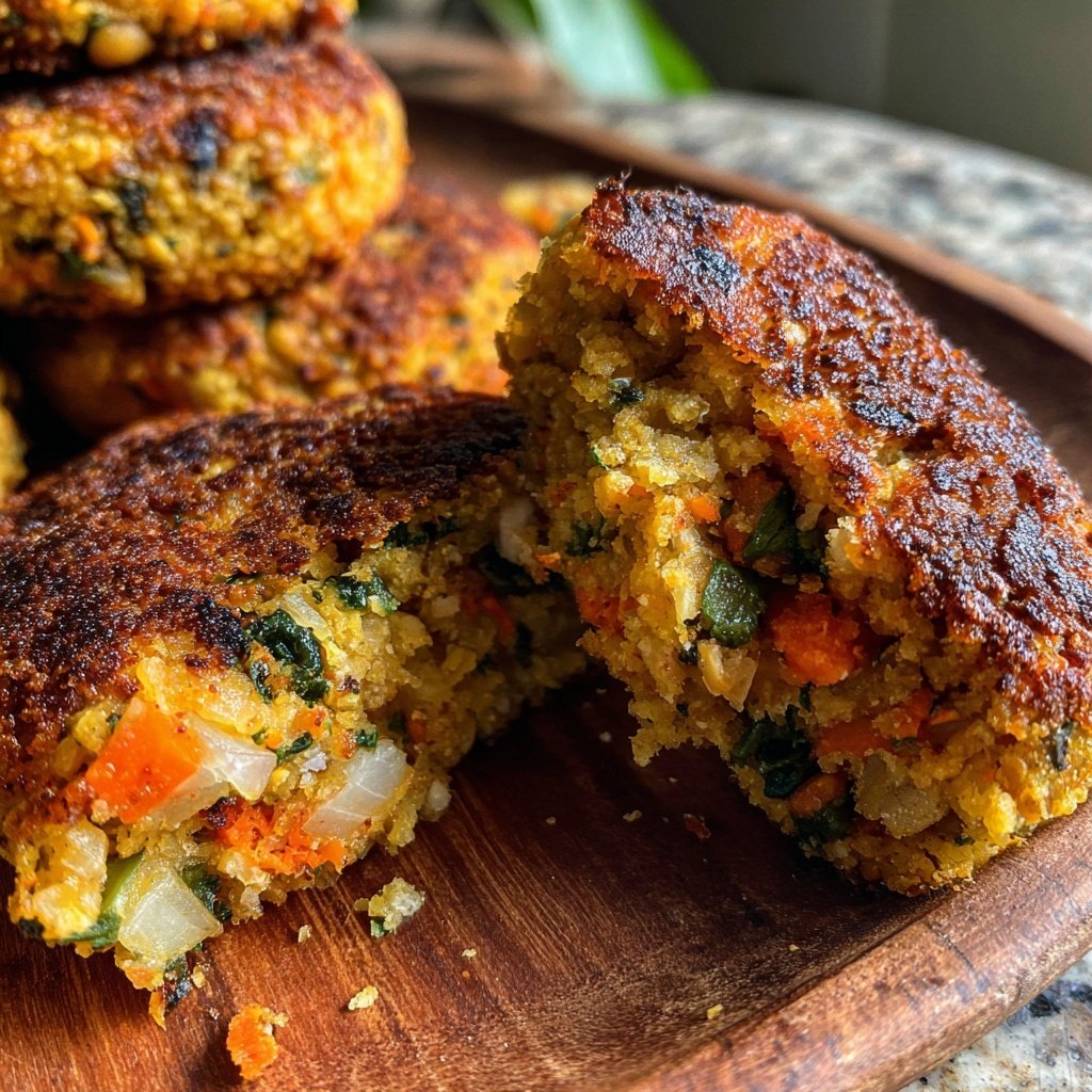 Easy Slider Crispy Lentil Veggie Patties