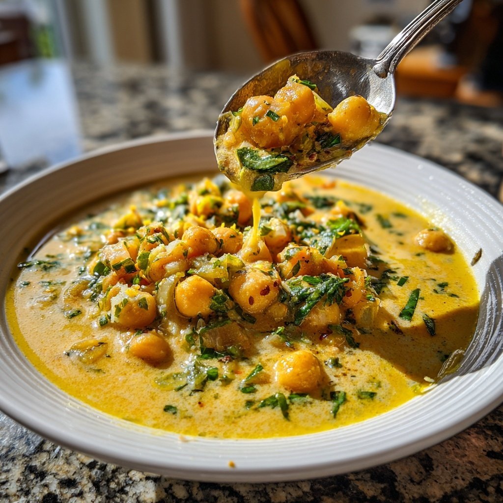 Creamy Lemon Chickpea Stew