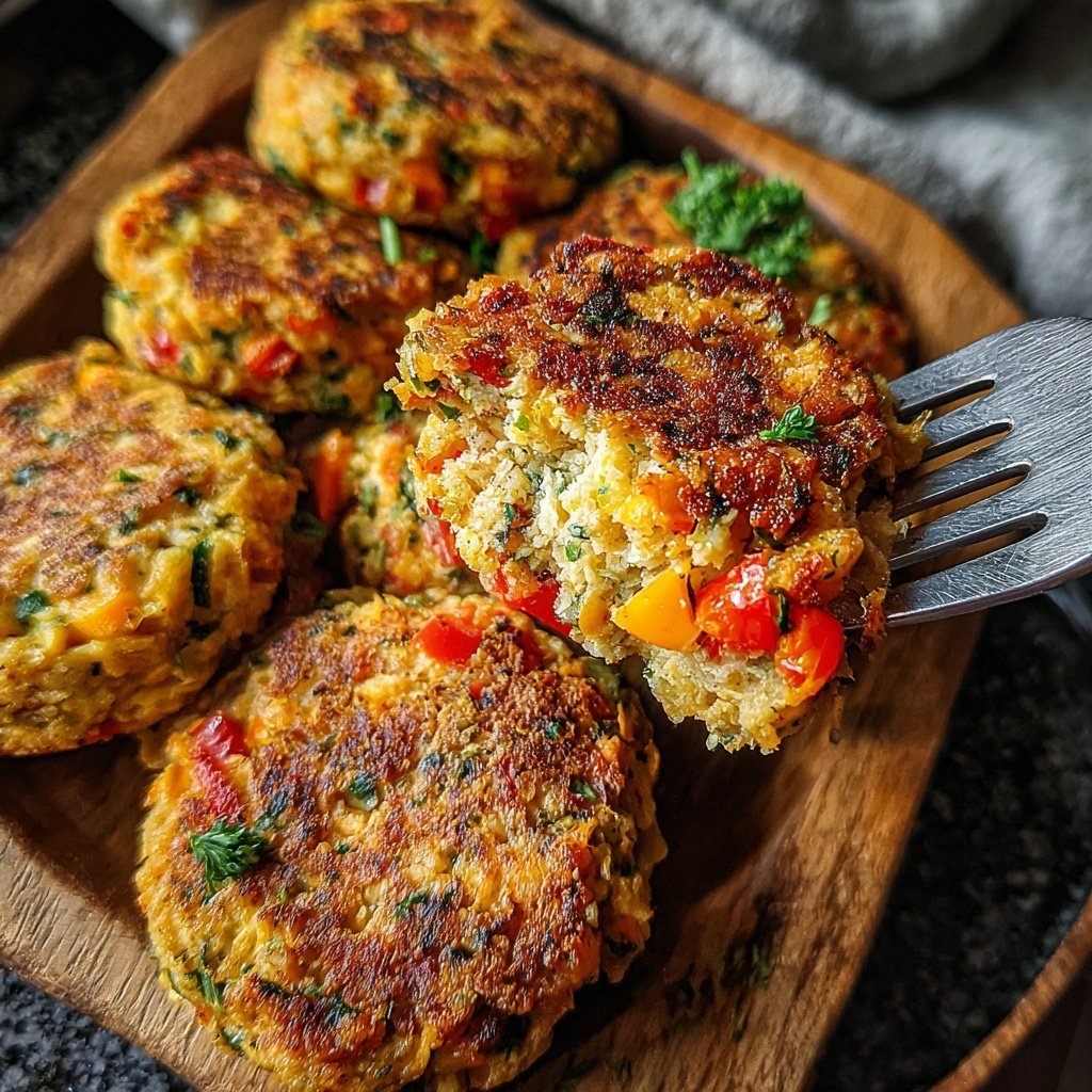 Baked Veggie Chickpea Patties