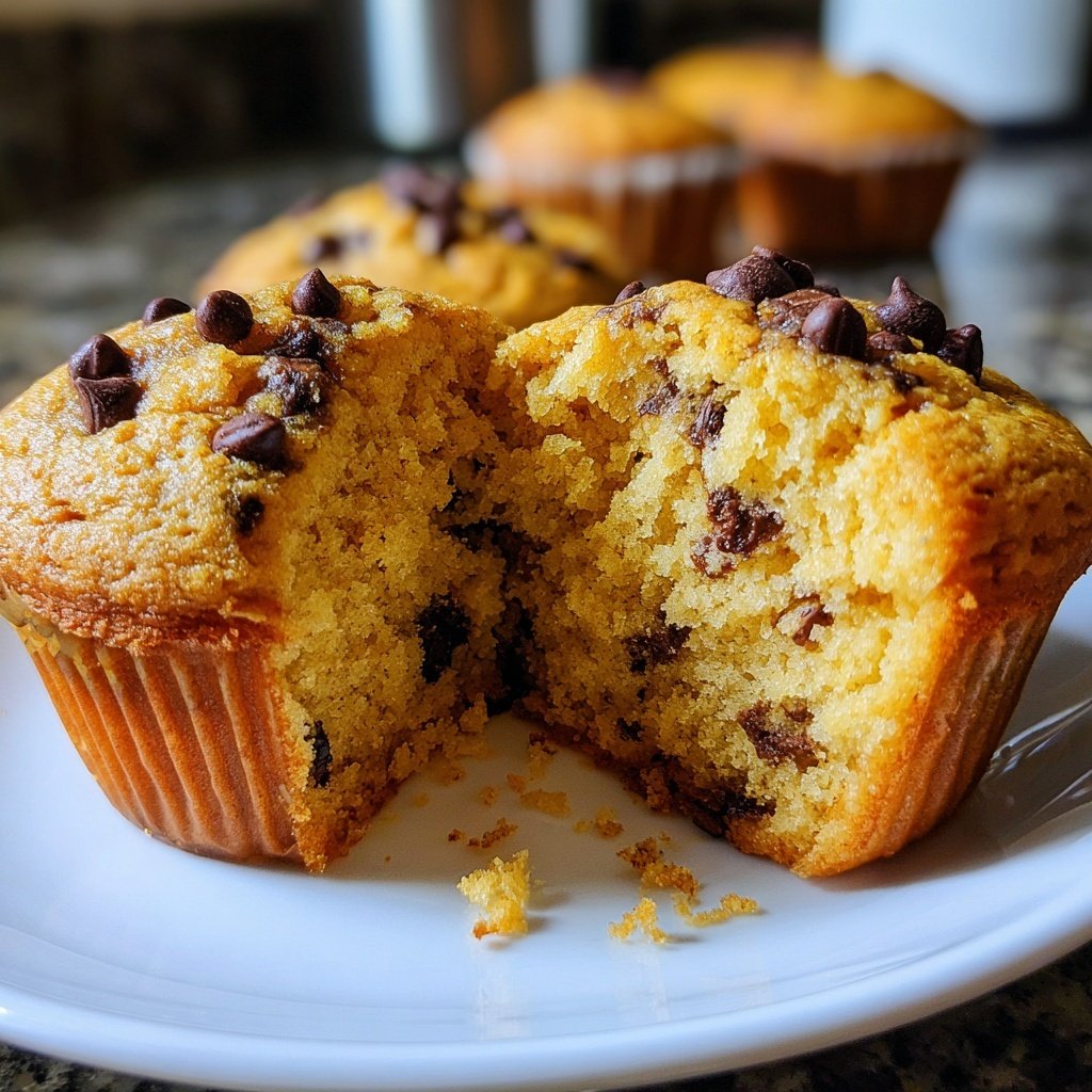 Healthy Chocolate Chip Muffins