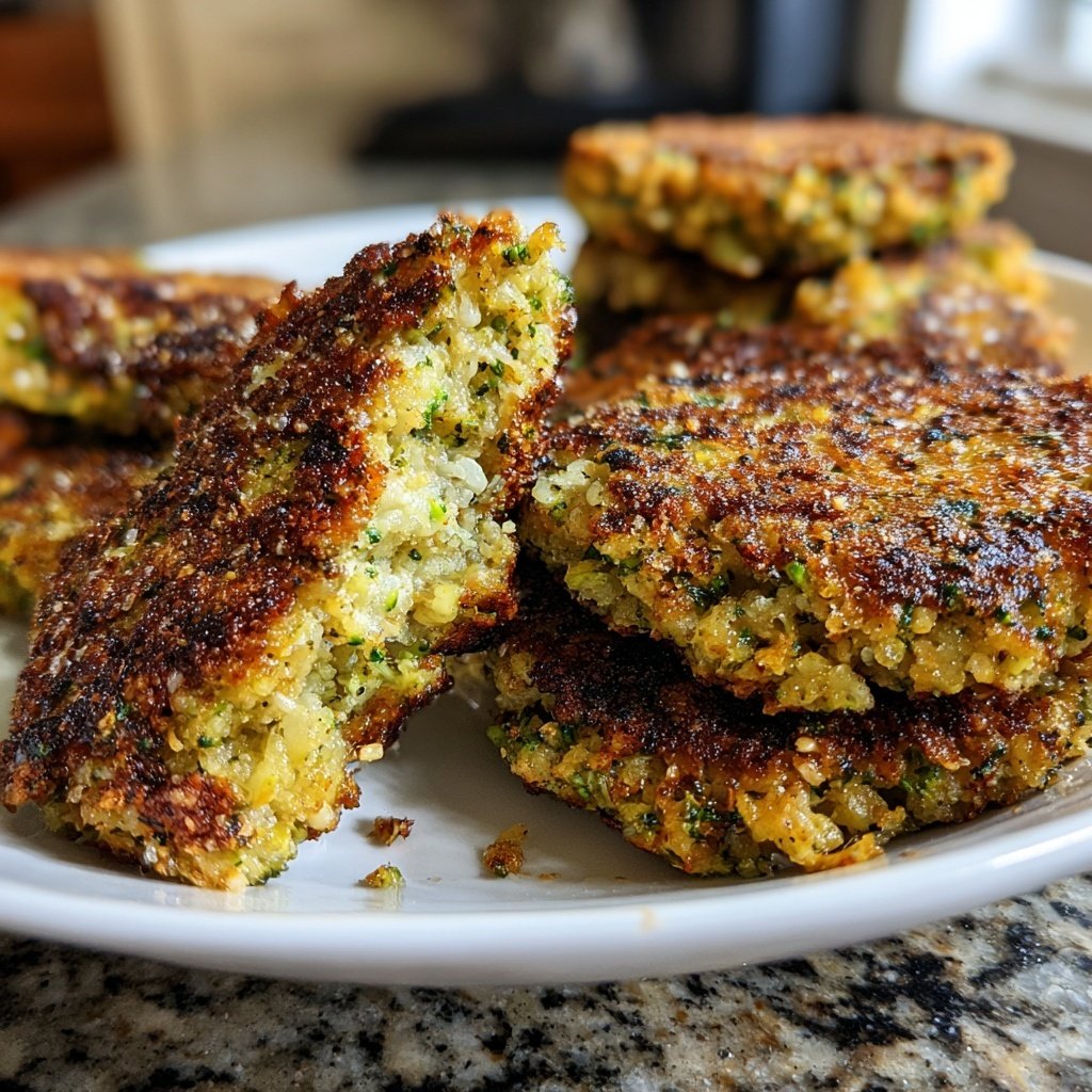 Baked Broccoli Chickpea Patties