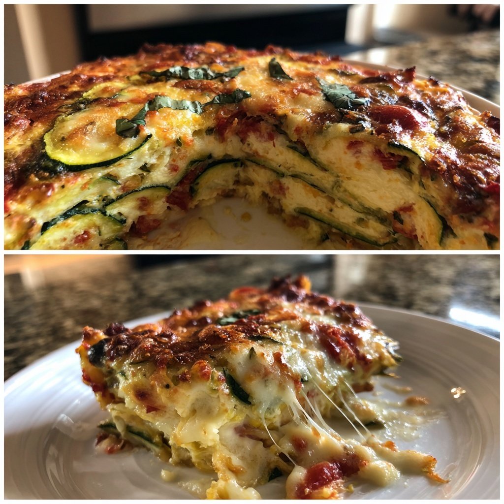 Baked Zucchini Ricotta Veggie Bake
