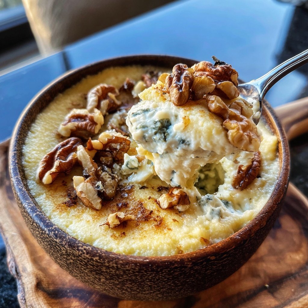 Polenta with Gorgonzola and Walnuts
