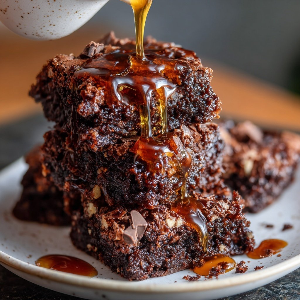 Cottage Cheese Brownies with Maple Syrup