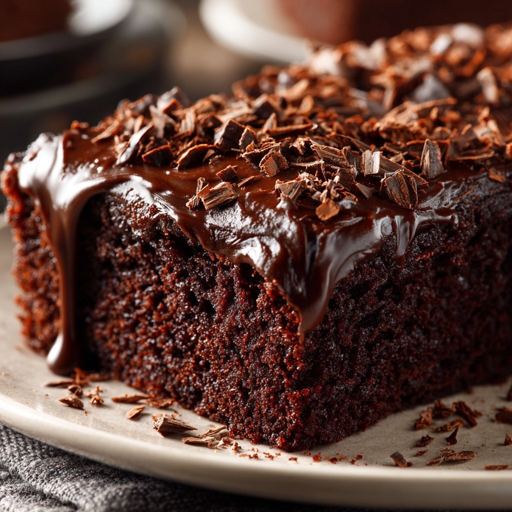 Chocolate Sheet Cake With Cocoa