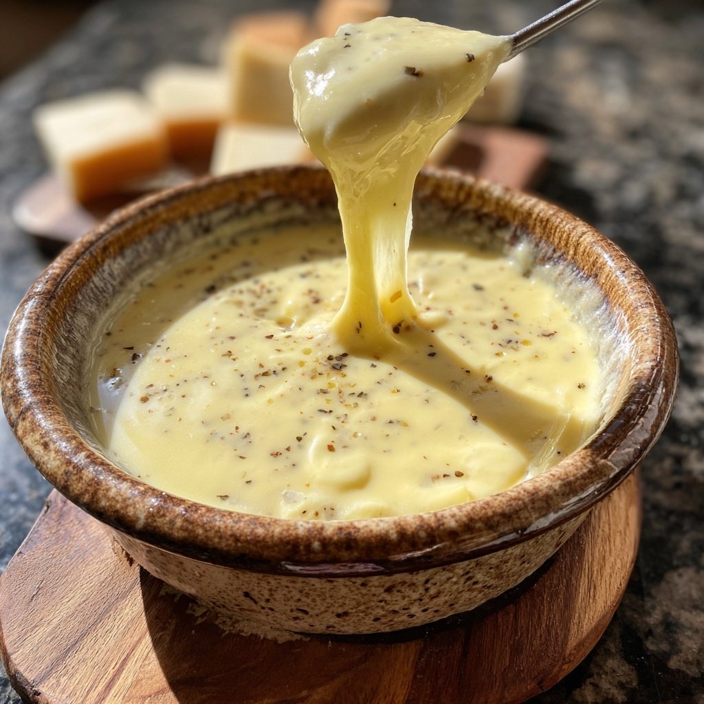 Fondue with Nutmeg and White Wine