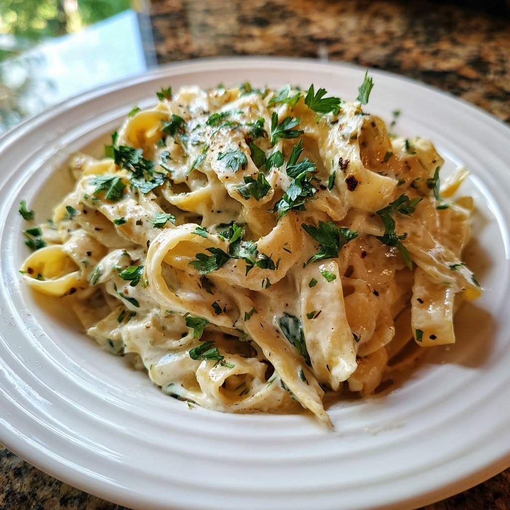 Sunday Creamy Roasted Garlic Pasta