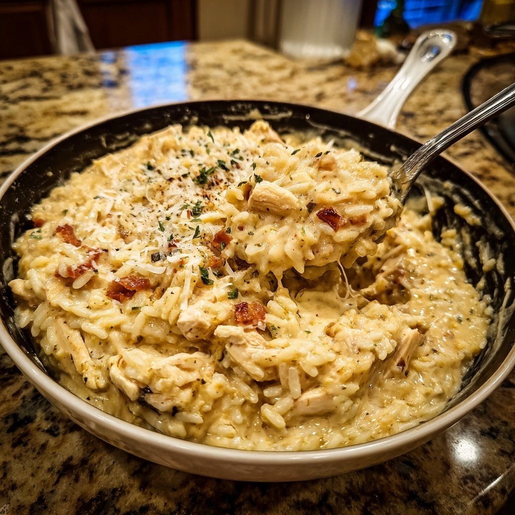 One Pot Creamy Chicken Rice