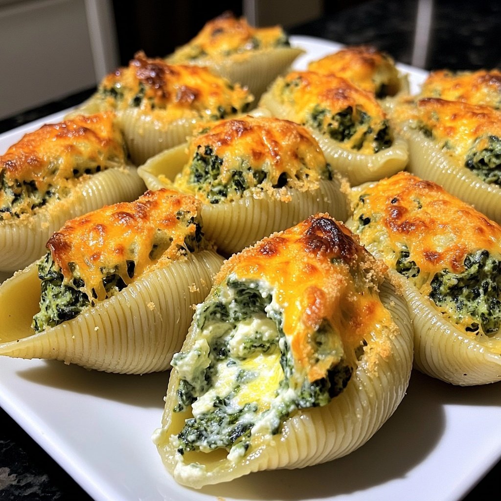Romantic Spinach Ricotta Stuffed Shells