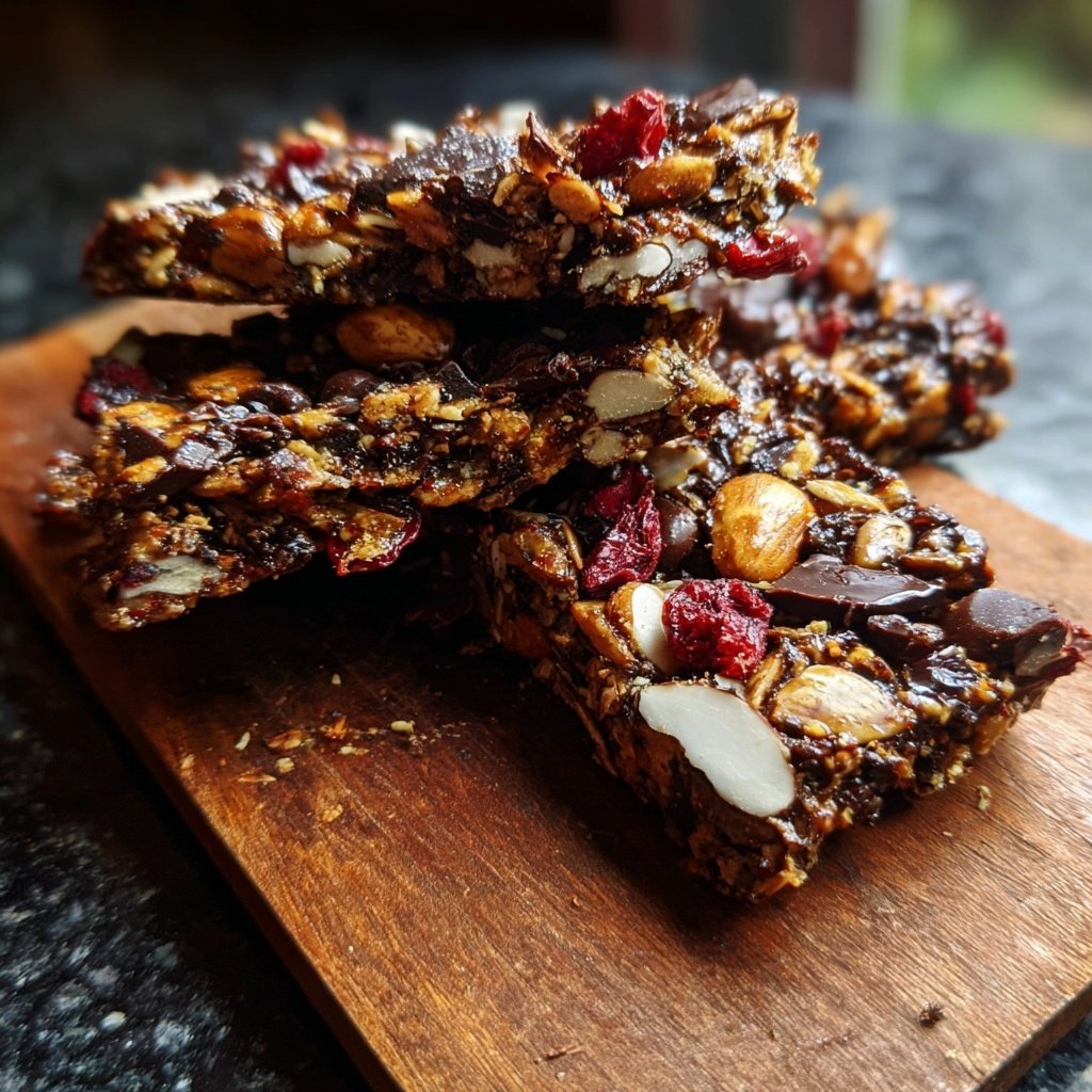 Valentines Snacks Chocolate Granola Bark