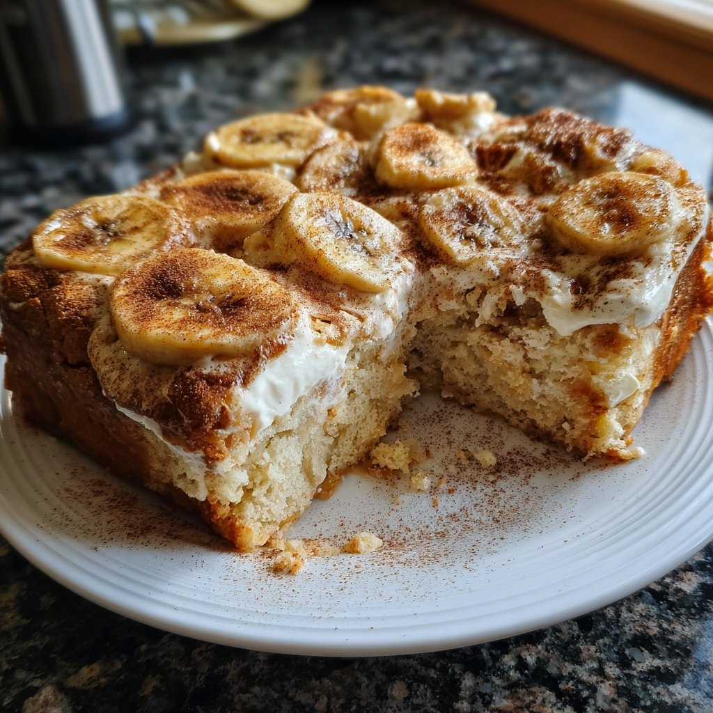 Cinnamon Banana Yogurt Breakfast Cake