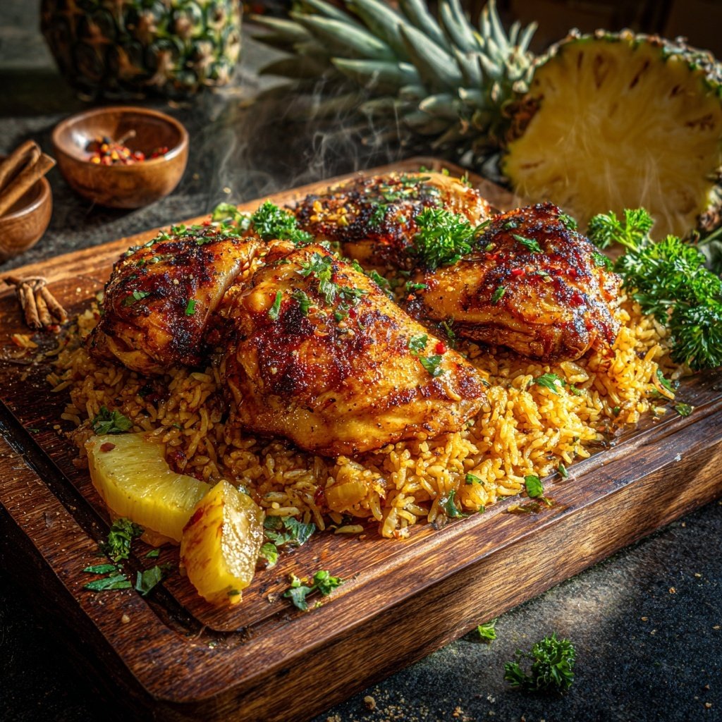 Pineapple Ginger Chicken Rice